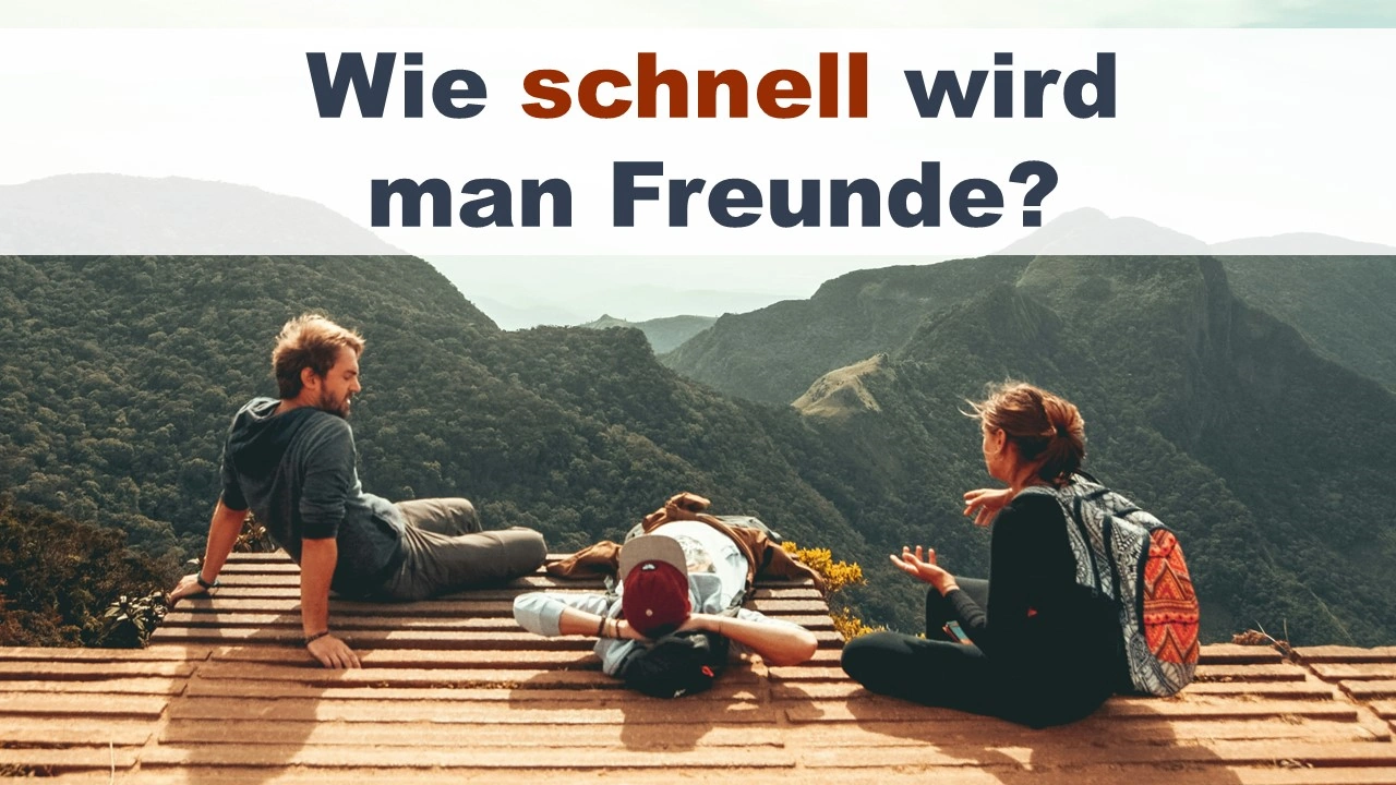 Wie schnell wird man Freunde? Wie schnell entstehen Freundschaften? - Foto: Eddy Billard auf unsplash.com (bearbeitet)