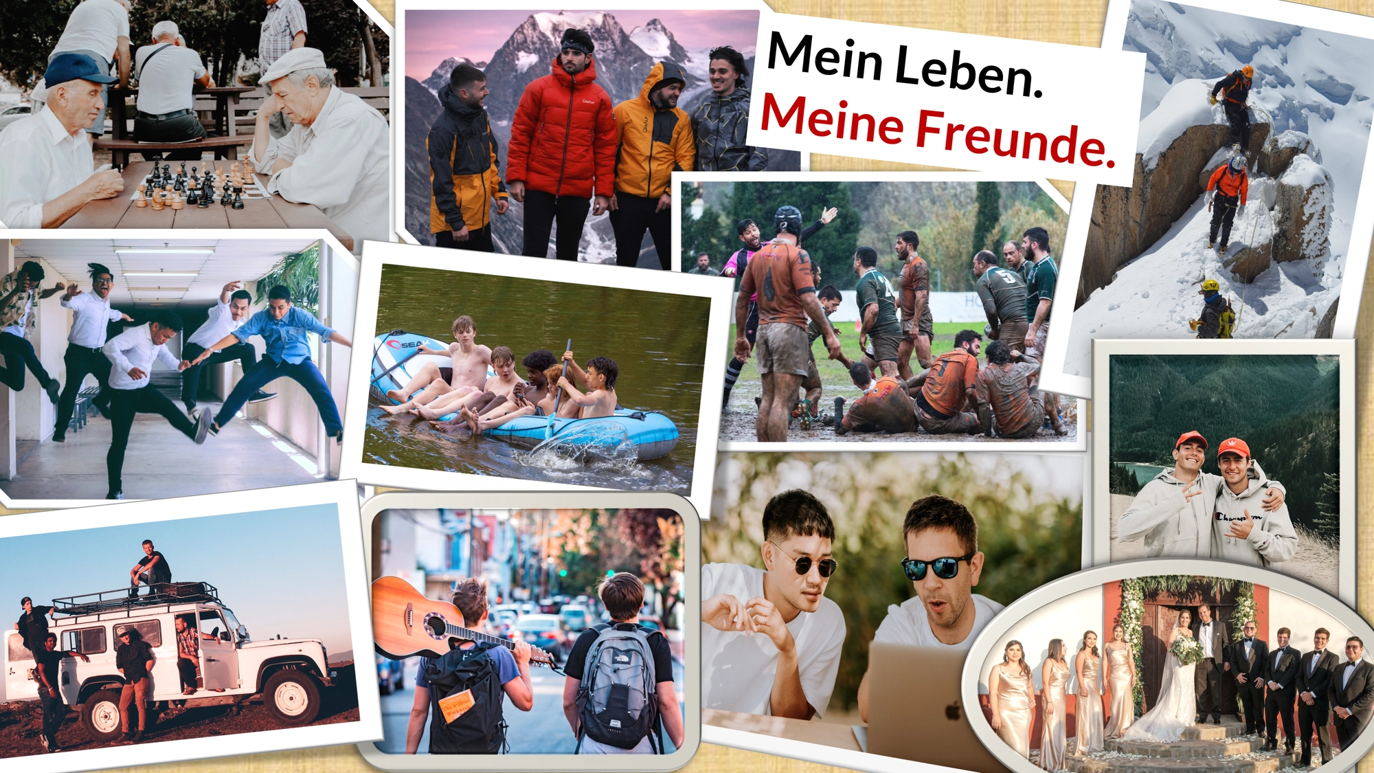 Meine Freunde. Mein Leben. Fotos mit Freunden.