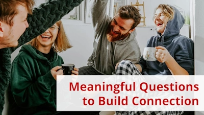 Meaningful Questions for Meaningful Friendships. Photo: Toa Heftiba on unsplash.com (edited)
