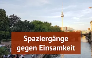Spazieren gegen Einsamkeit: Ein neuer Trend, kerngesund und angenehm gesellig. Schwatz doch mit wem Du willst und freu Dich auf gute Gesellschaft. Foto: Georg Preller