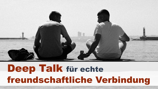 Deep Talk baut freundschaftliche Verbindung auf und erhält die Freundschaft. Echte Freunde haben viel Deep Talk. Foto: Burak Argun auf pexels.com (bearbeitet)